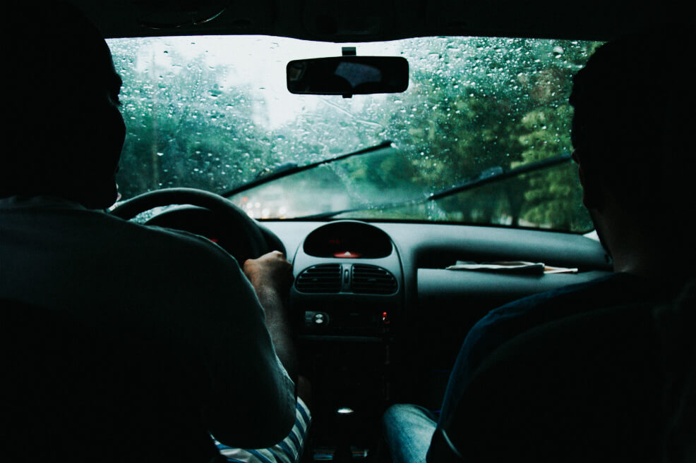 conducir en lluvia